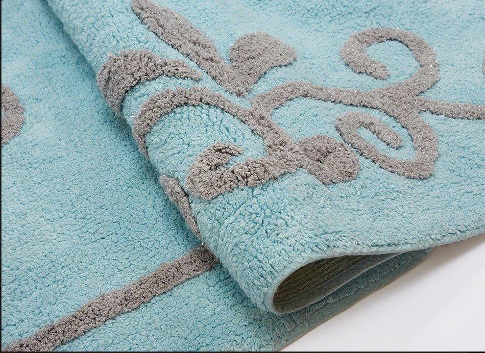 Alfombra Infantil Algodón 100% Lavable Viena Aratextil Azul - Nanetes #